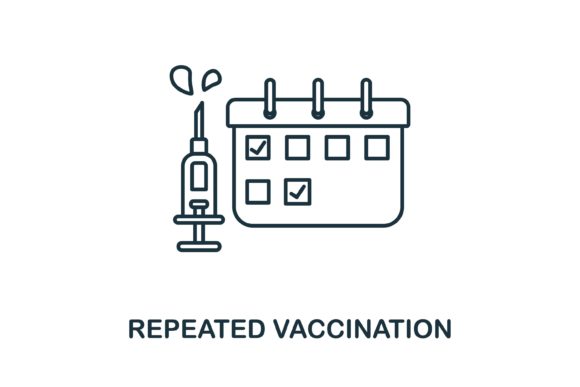 Enhance Your Design with Repeated Vaccination Icon