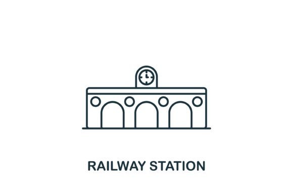 Enhance Your Designs with a Railway Station Icon