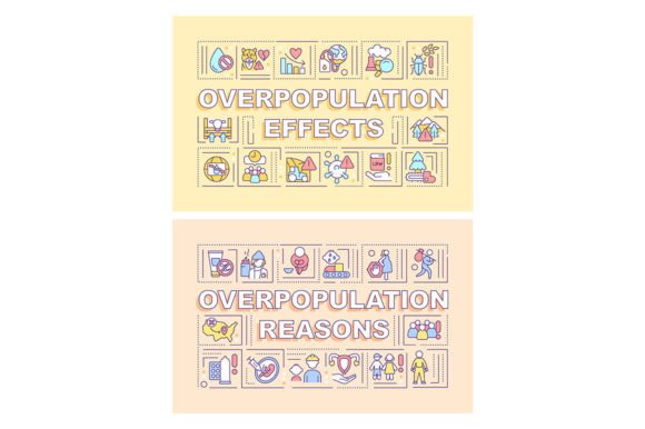 Explore Overpopulation Word Concepts Banners