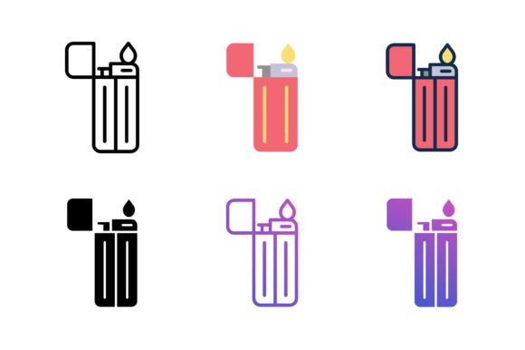 Fire Lighter Icon: A Versatile and Customizable Vector Graphic