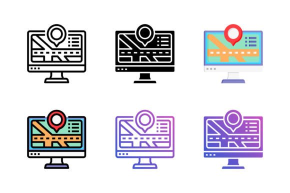 Map and Location Icons: Versatile and Customizable