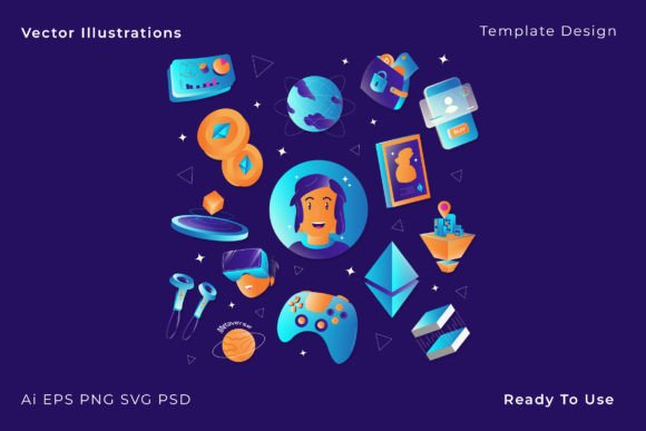 Unlocking Creativity with Collection Metaverse Object Illustration