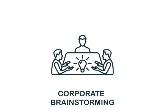 Unlocking Creativity with the Corporate Brainstorming Icon