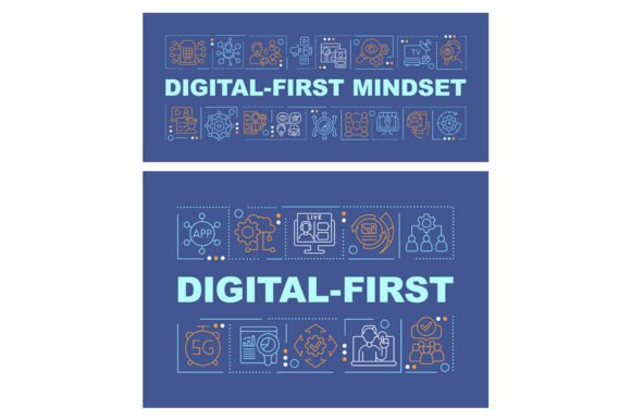Unlocking Creativity with the Digital First Word Concepts Banner Set