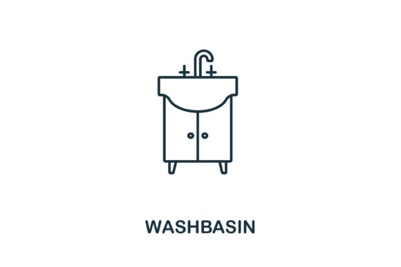 Washbasin Icon: A Versatile Design Element